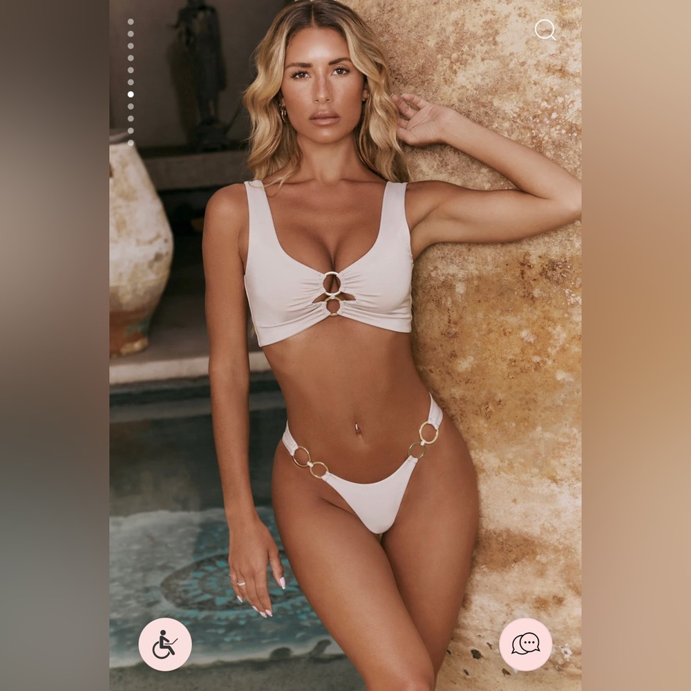 Oh Polly crystal clear bikini in color stone